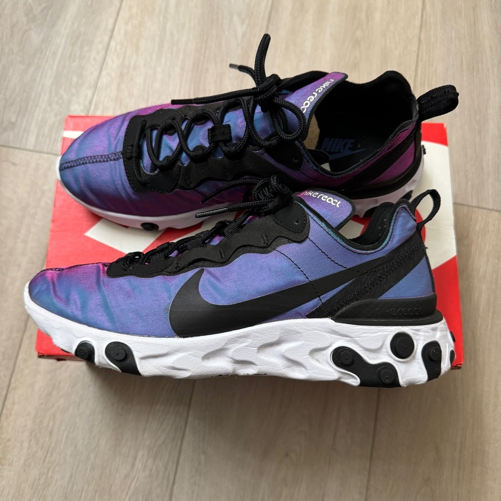 Nike React Element 55 PREMIUM Sunset Purple Running Shoe CD6964-001